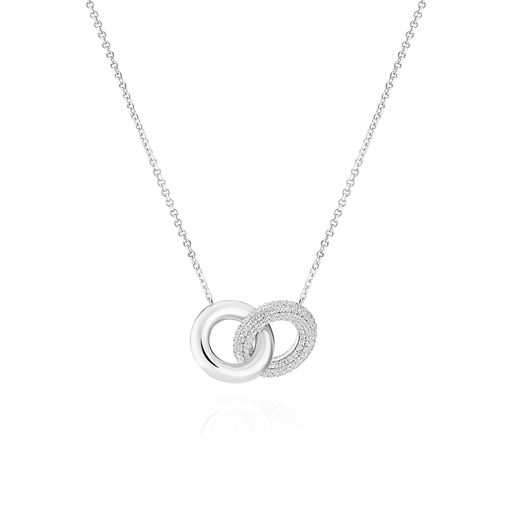 Sif Jakobs Jewellery Carrara Due Piccolo Halskæde, Silver, 45 cm