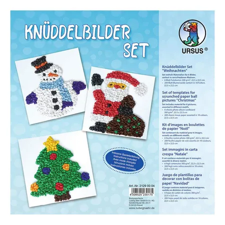 URSUS Knüddelbilder Set Weihnachten