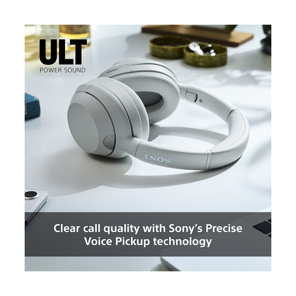 Sony ULT Wear trådløse around-ear hodetelefoner (sort)