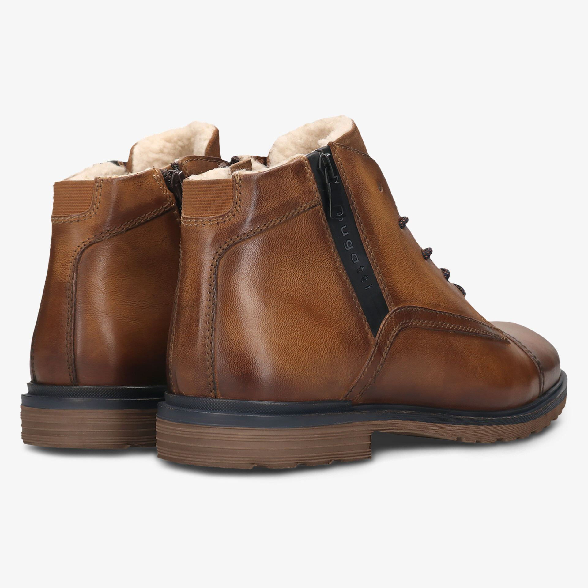 bugatti Herren Winterstiefel cognac