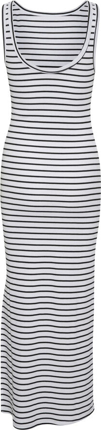 Gestuz DrewGZ sl reversible stripe dress N Bright white black stripe