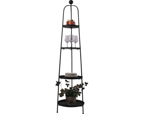 Lafiora taartstandaard H 165 cm zwart