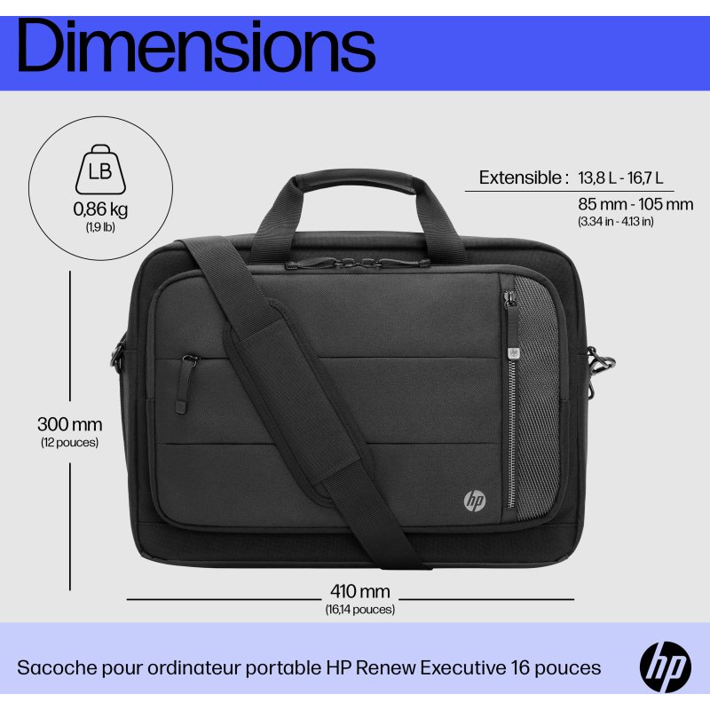 HP Sacoche pour ordinateur portable Renew Executive 16 pouces
