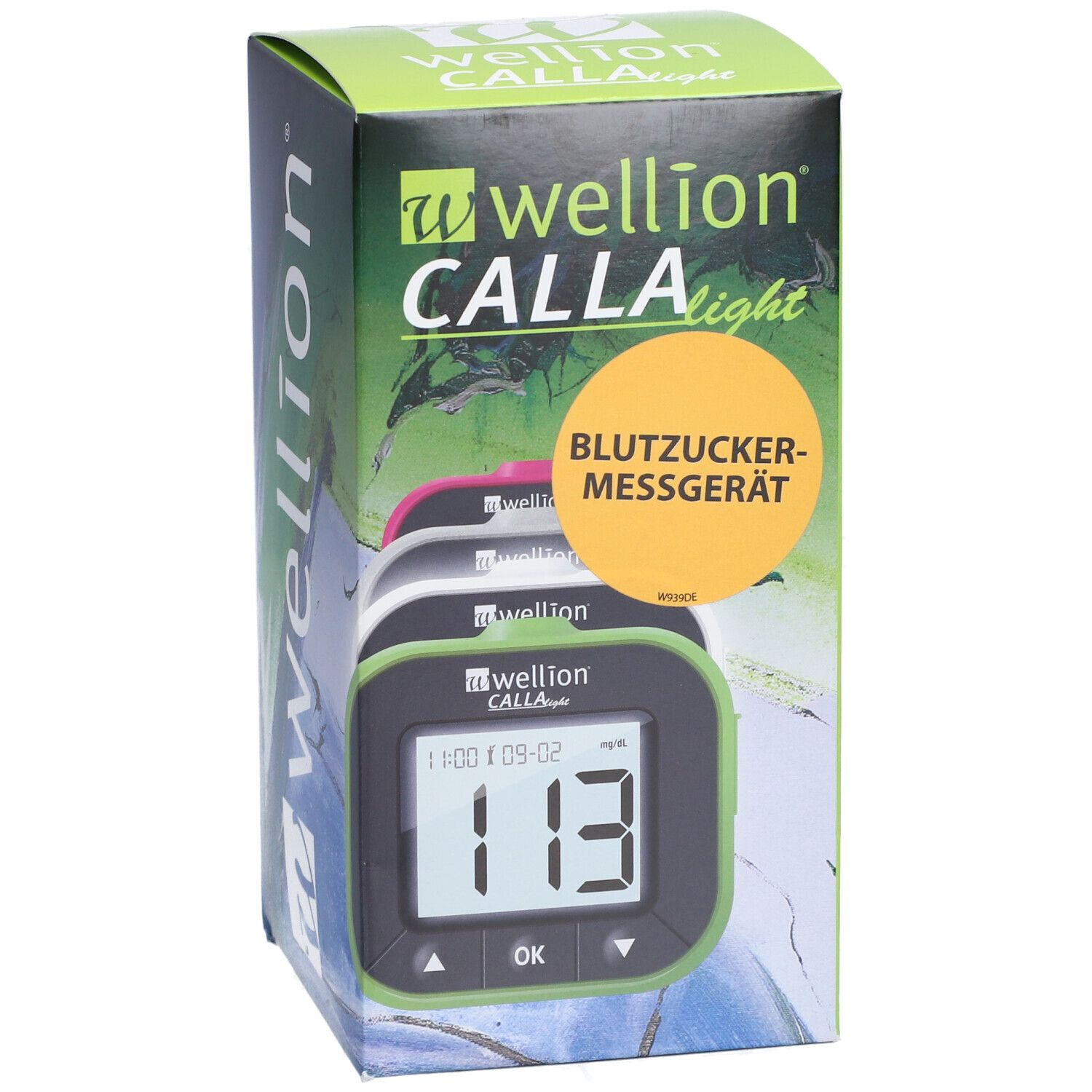 Wellion Calla Light Weiß Blutzuckermessgerät - 1 Set, mg/dL