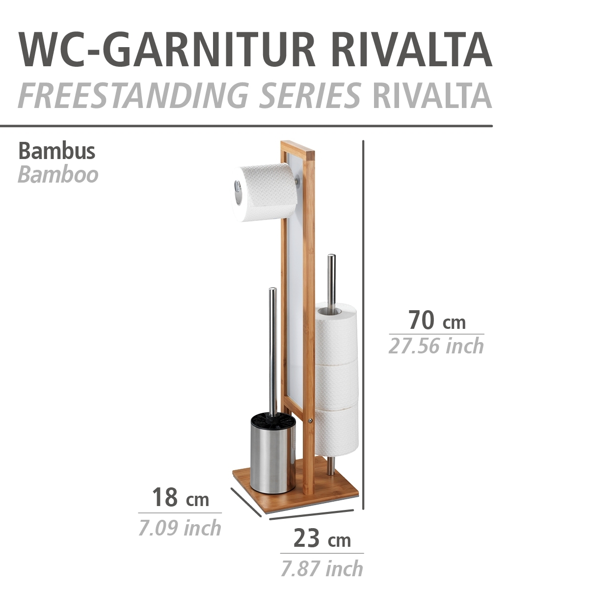 Wenko Rivalta wc-boy bamboe