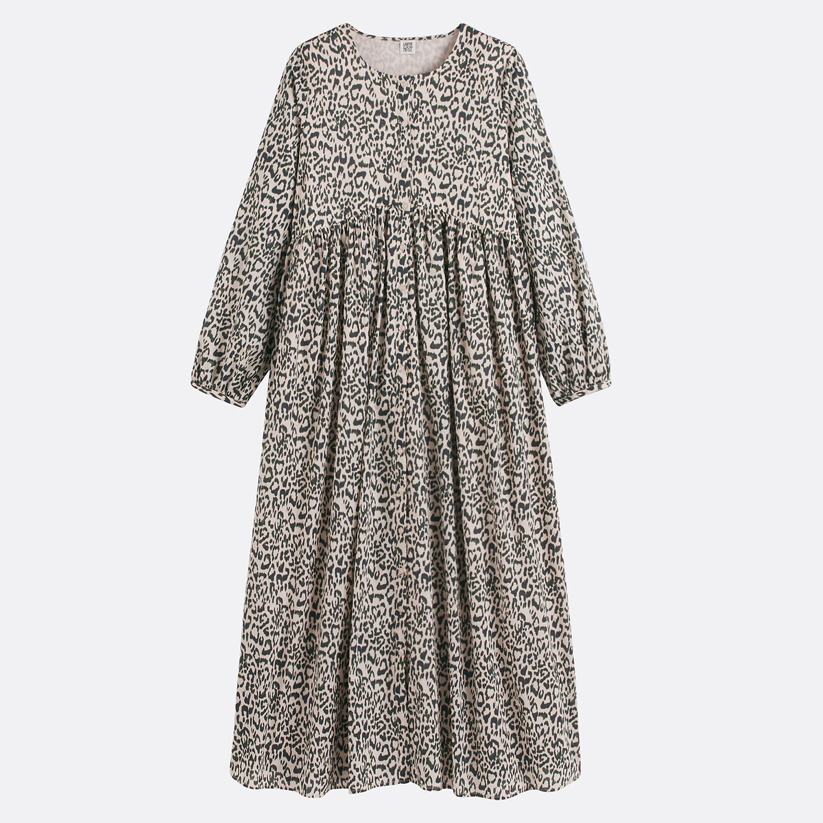 LA REDOUTE COLLECTIONS<br>Vestido maxi com estampa animal, modelo Signature SUZIE