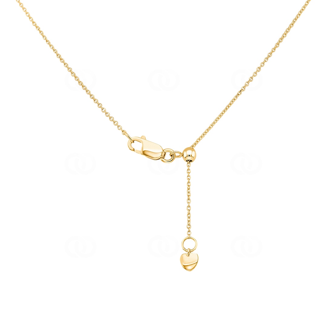 Collier 750/18 K Gelbgold mit Diamanten 0.50 ct H/si