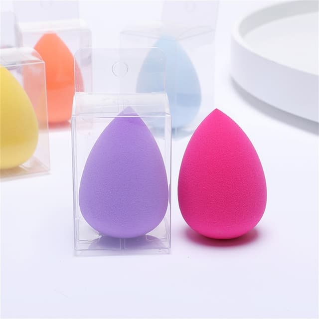 2 stk Makeup Sponge Blender Teardrop Beauty Egg Cleansing Puff Skin Care