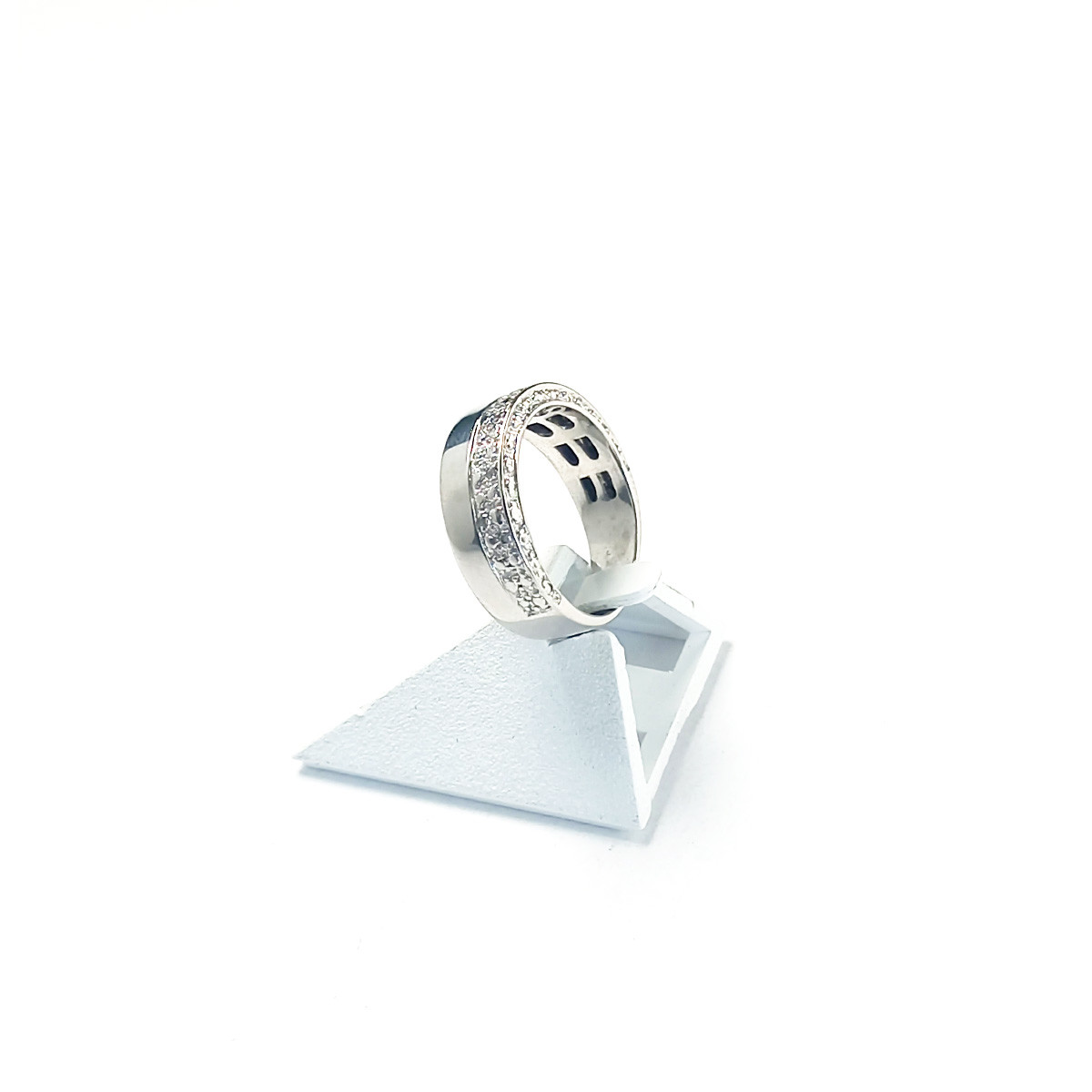 Bague Pierre Balmain d'occasion or 750 blanc diamants