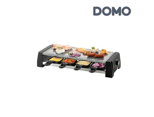 DOMO - Poubelles pro Raclette - grill - pierre à cuire amovible - 8 personnes do...