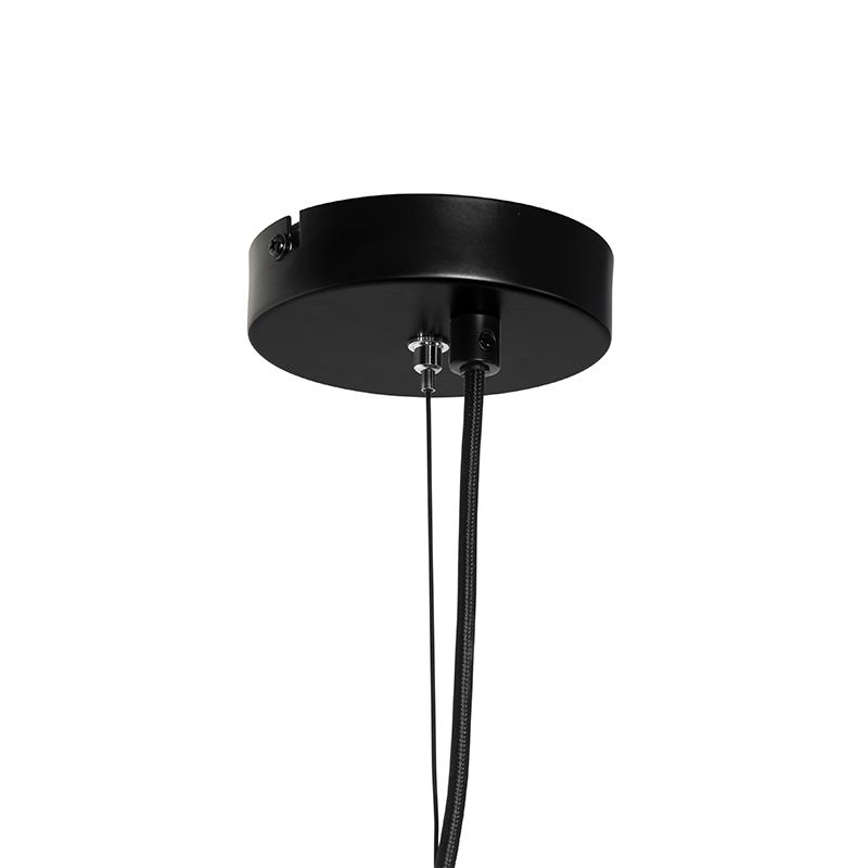 Art deco hanglamp zwart 12-lichts - Tubi