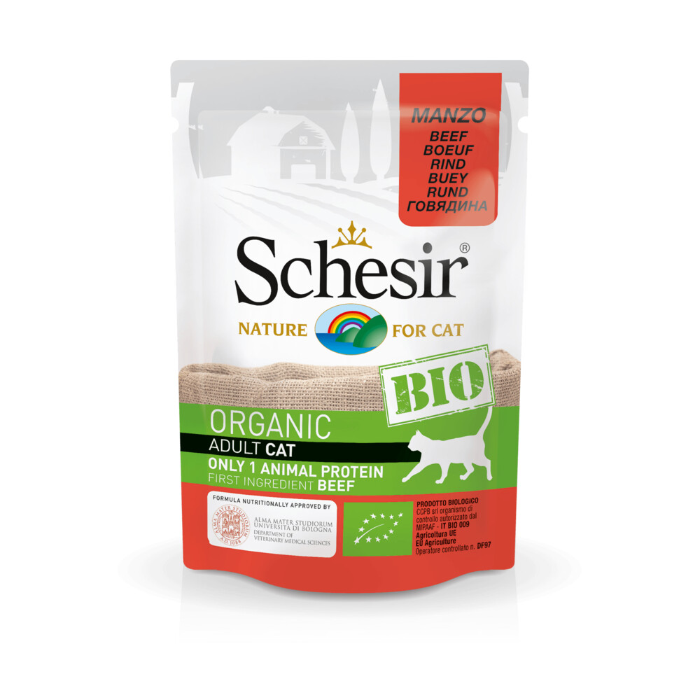 Schesir Kattenvoer Bio Rund85 gr