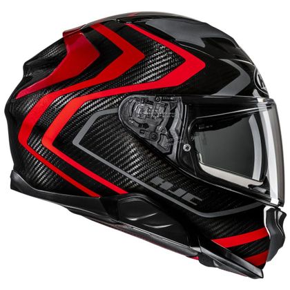 Casque Hjc F71 CARBON - NEVIO - Noir / Rouge