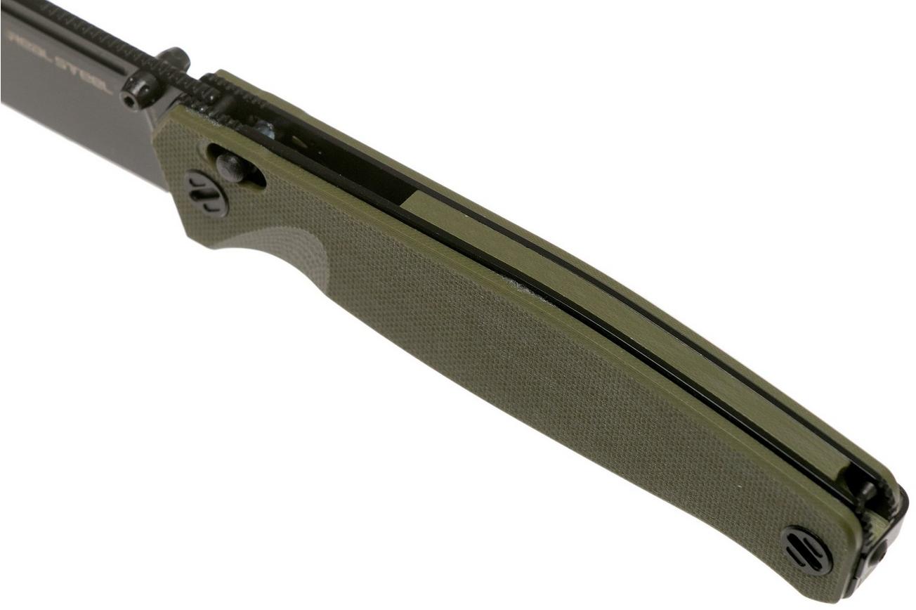 Real Steel Huginn 7652GB OD Green Black G10 zakmes