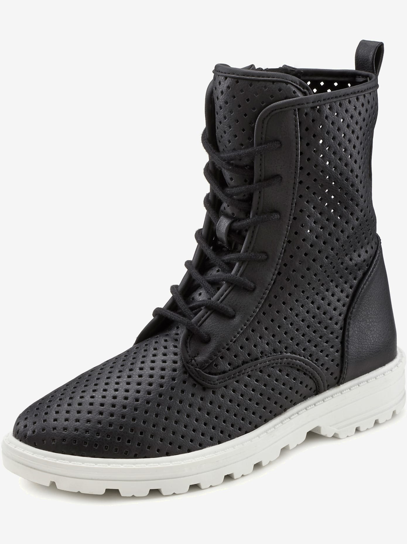 Bottines à lacets bottines d'été avec petites découpes