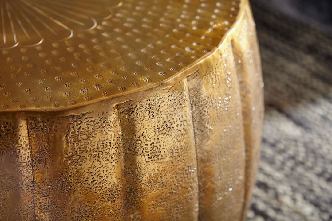 Couchtisch 60 x 36 cm Goldfarbig