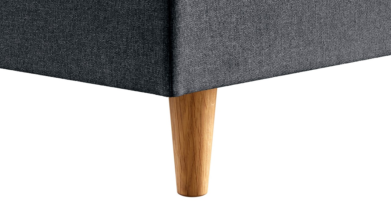 TEMPUR® boxspring FORM™ Horizontal met matras Form plus hybrid dark grey