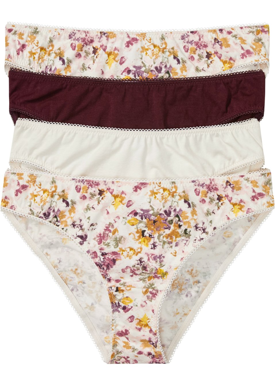 Lot de 4 slips avec coton