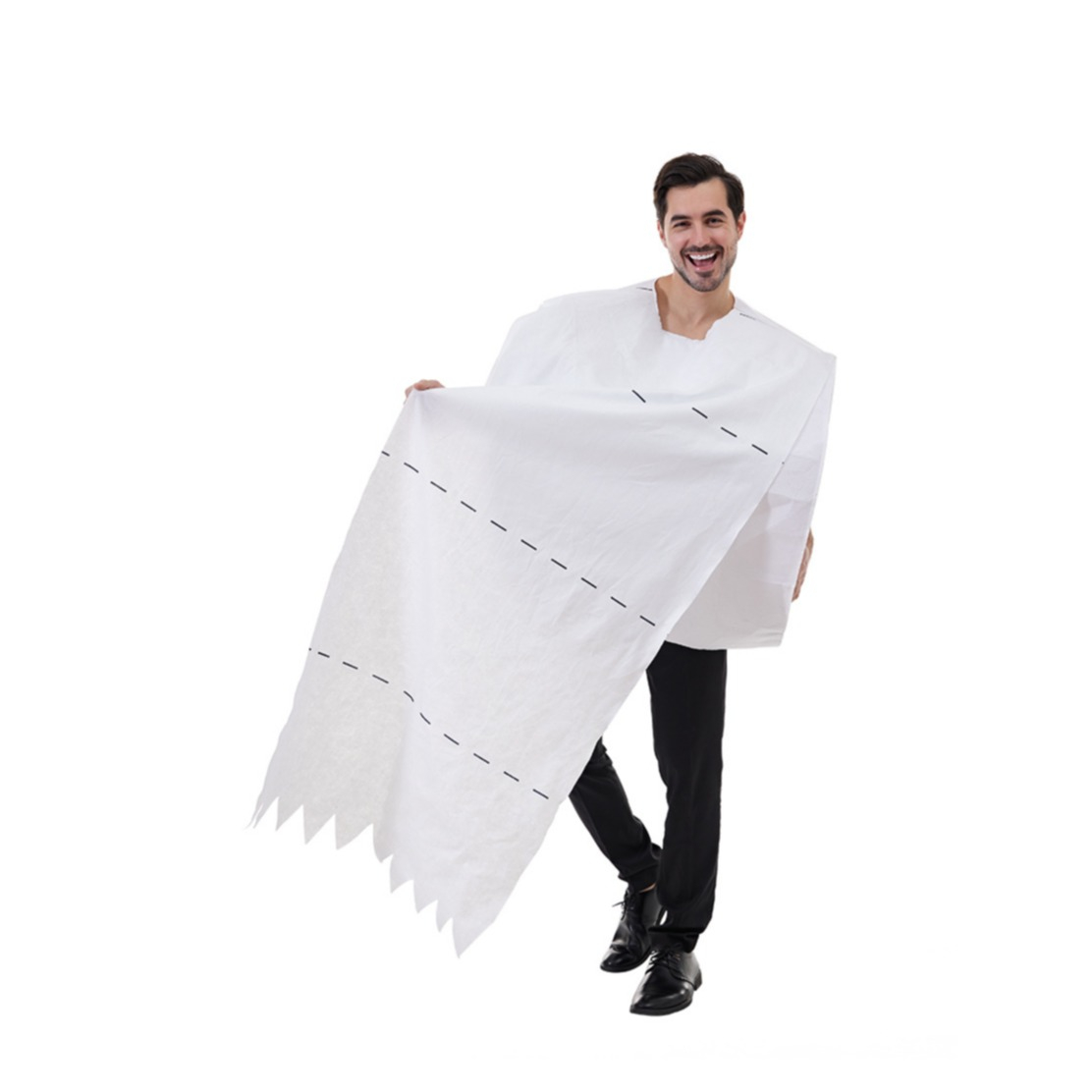 (180-190cm) Fasnachts Erwachsenen Kostüm Toiletten Papier Verkleidung für Motto Partys / Halloween - WC Papier