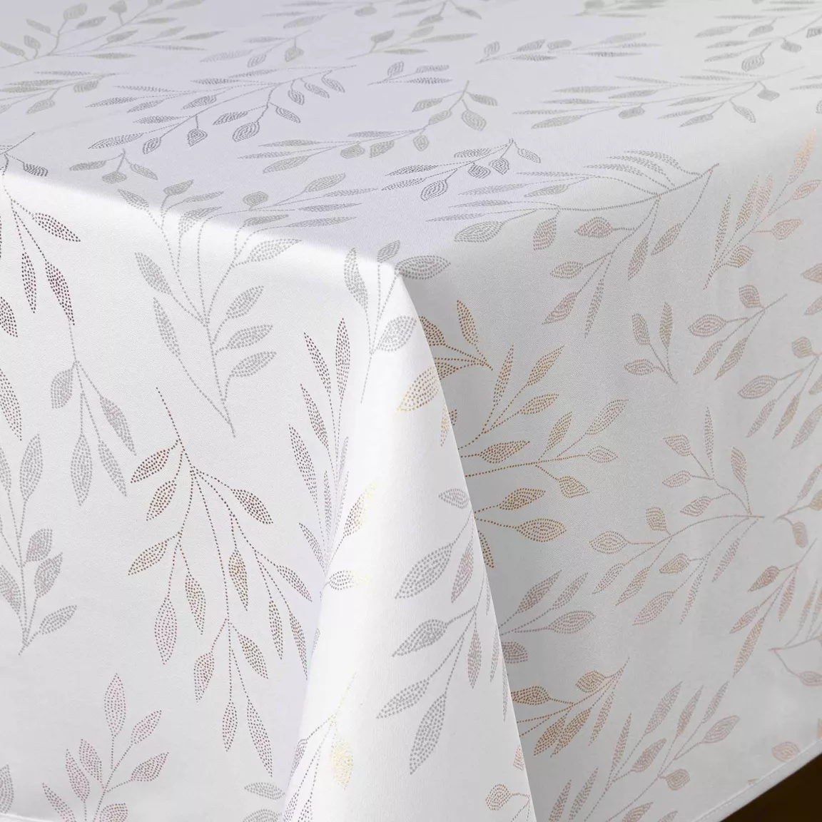 Nappe rectangulaire anti tache (150 x 240 cm) Lonigold Blanche