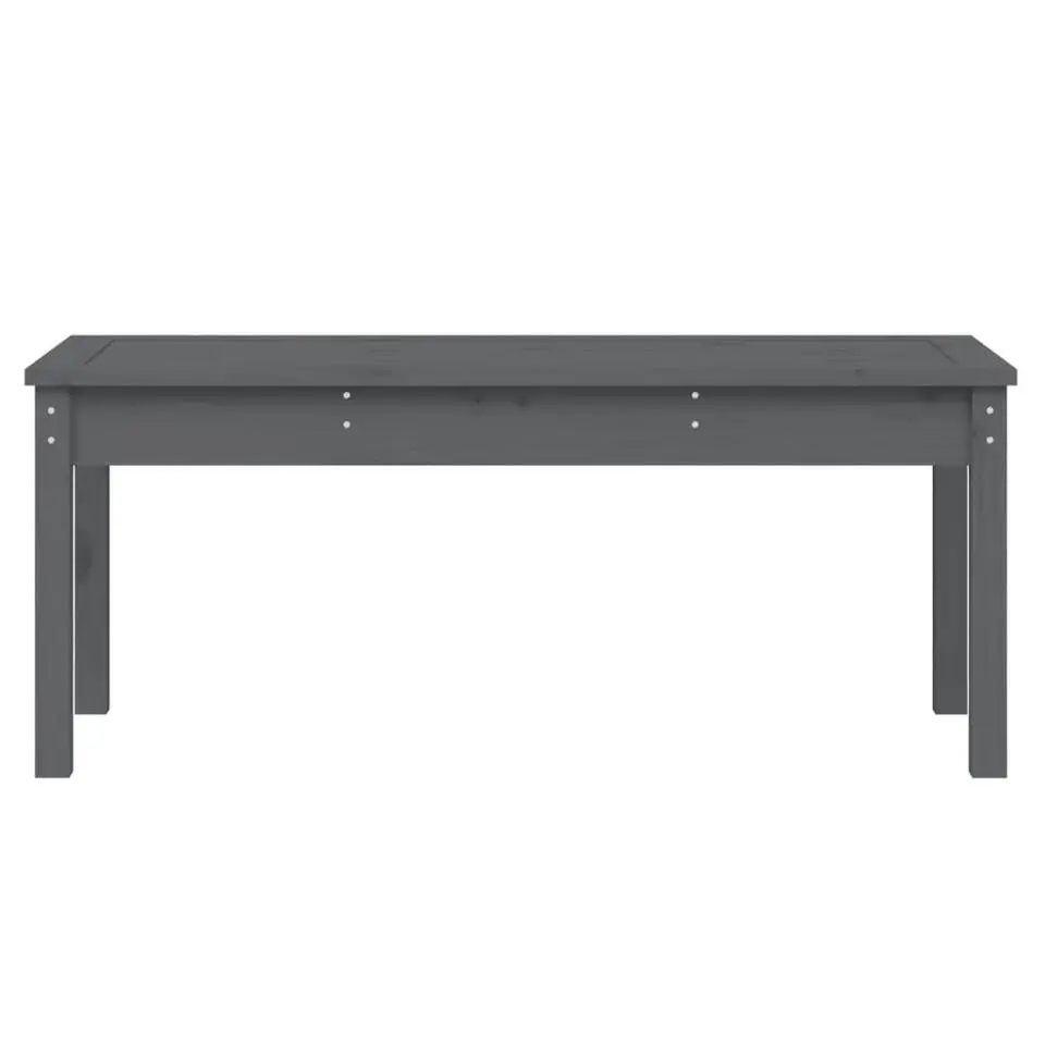 vidaXL - Tuinbank - Grijs - Massief grenenhout - 109x44x45 cm
