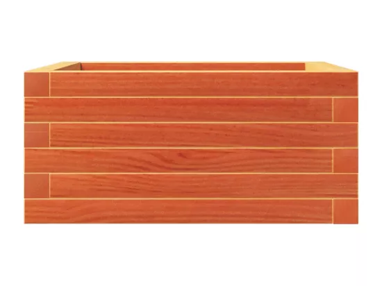 Jardinière bac lit surélevé bois marron 50 x 50 x 23 cm 02_0038457