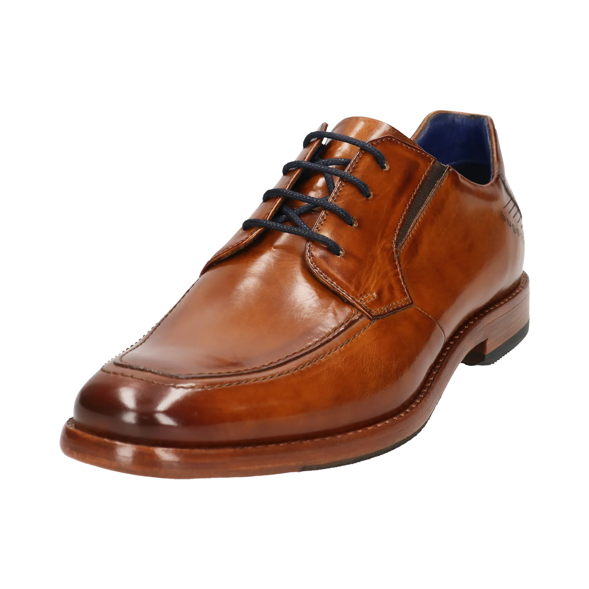 Leder Business Schnürer cognac