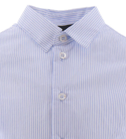 Emporio Armani Hemd - Blau/Weiß gestreift