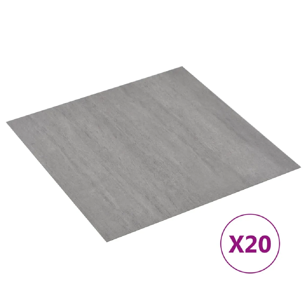 vidaXL Dalles PVC autoadhésives 1,86 m² - Gris pointillé