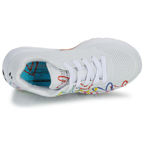 Skechers - UNO LITE - GOLDCROWN SPREAD THE LOVE - Blanc / Multicolore