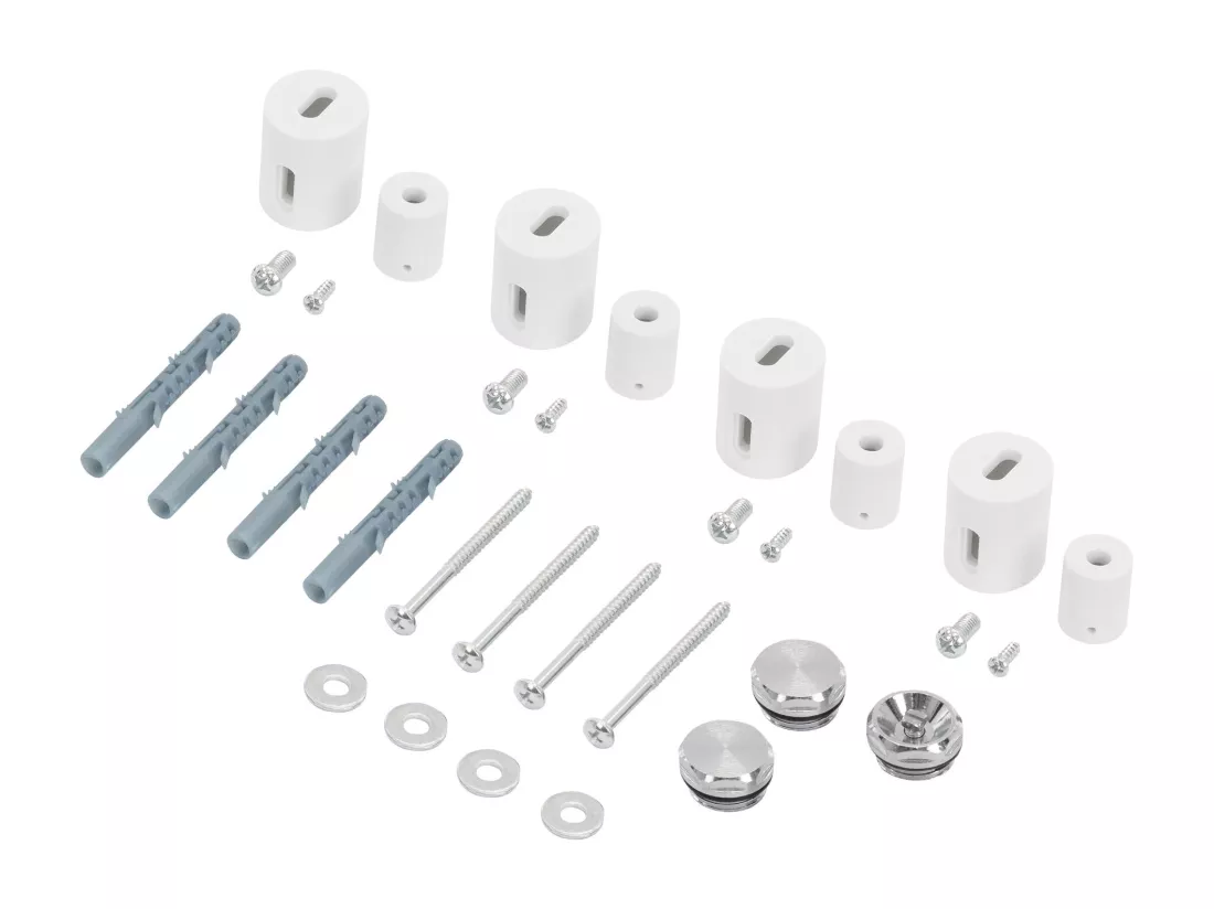 Iron EM Design Radiateur sèche-serviettes électrique 900W- 600 x 1400 mm, blanc