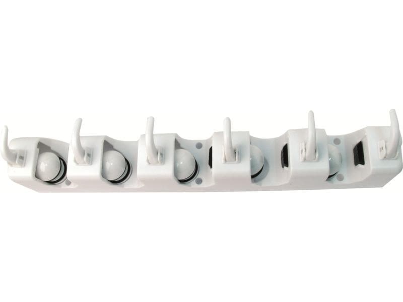 MSV Besenaufhänger gross, 5 kg, Weiss Besenaufhänger gross mit 6 Haken