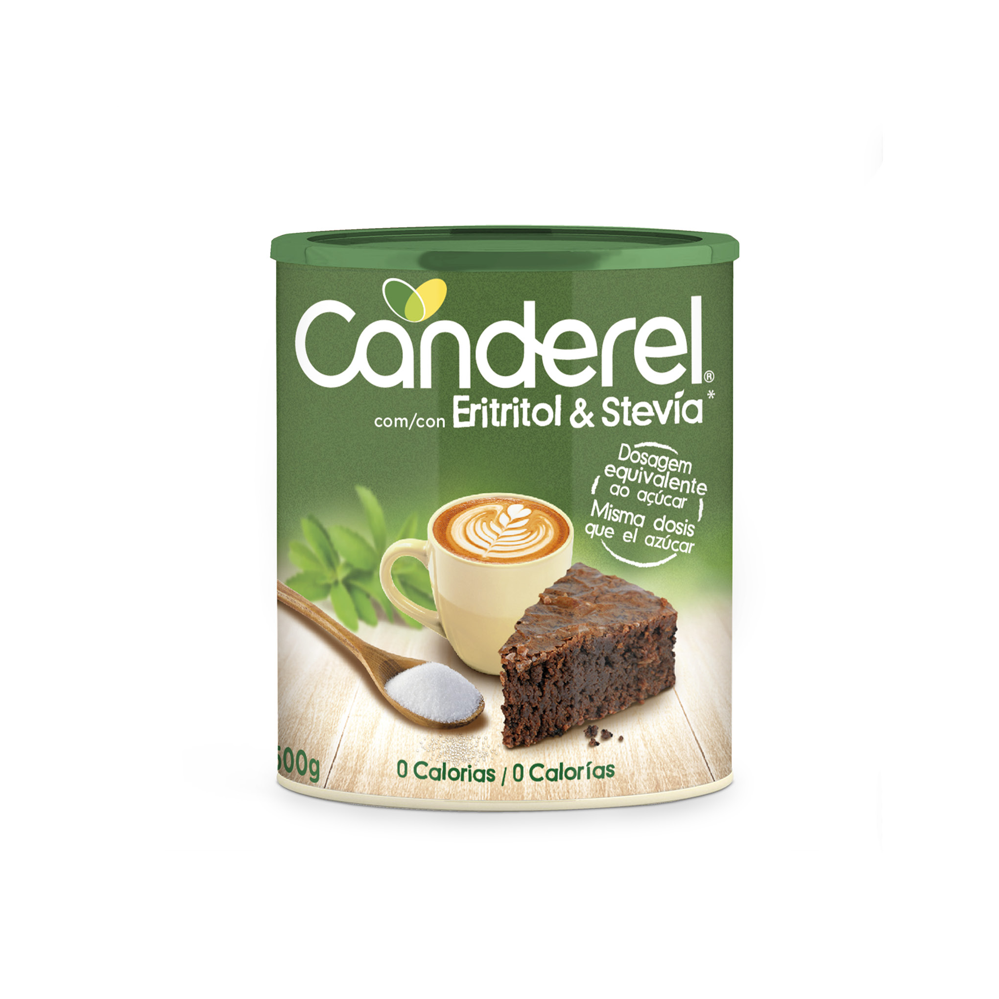 ADOÇANTE CANDEREL ERITRITOL & STEVIA GREEN NATURAL 500G