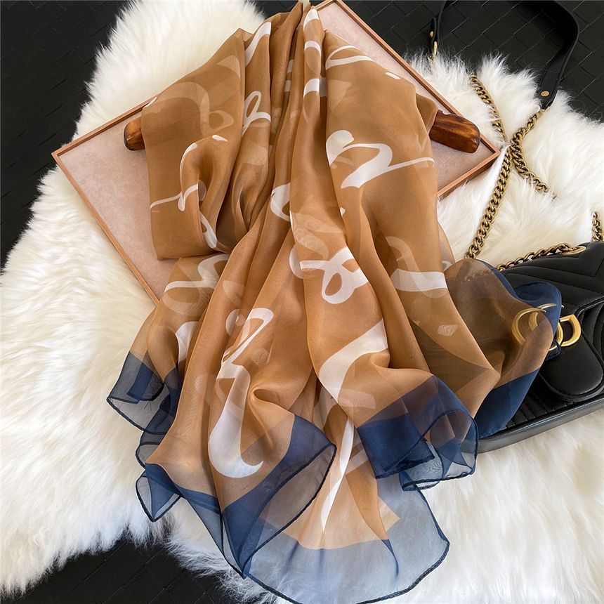LANWO - Print Mesh Sjaal