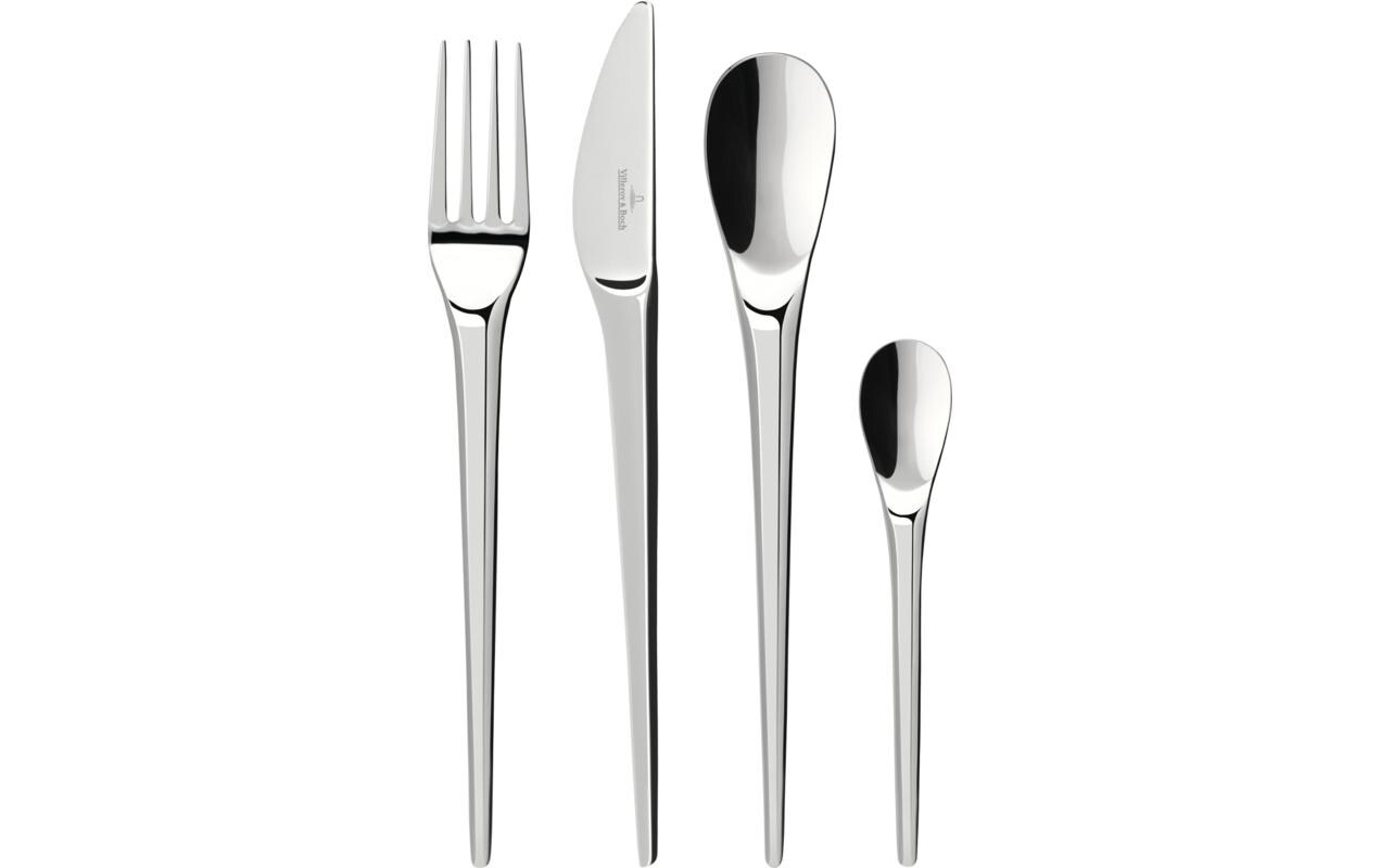 Besteck-Set NewMoon 24-teilig, Silber<br>Essbesteck-Garnitur