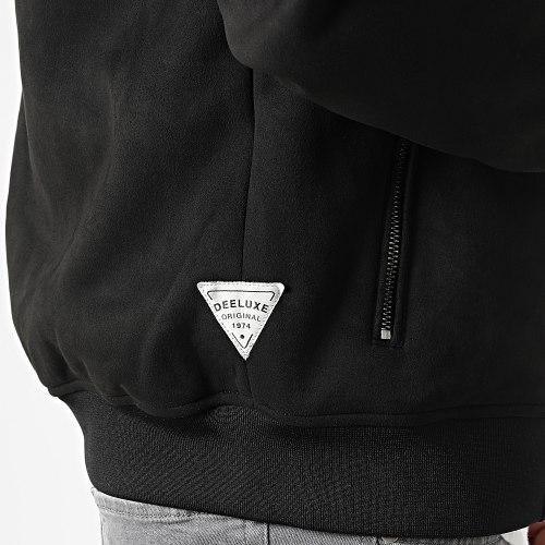 Veste Suédine Zippée Ram Noir