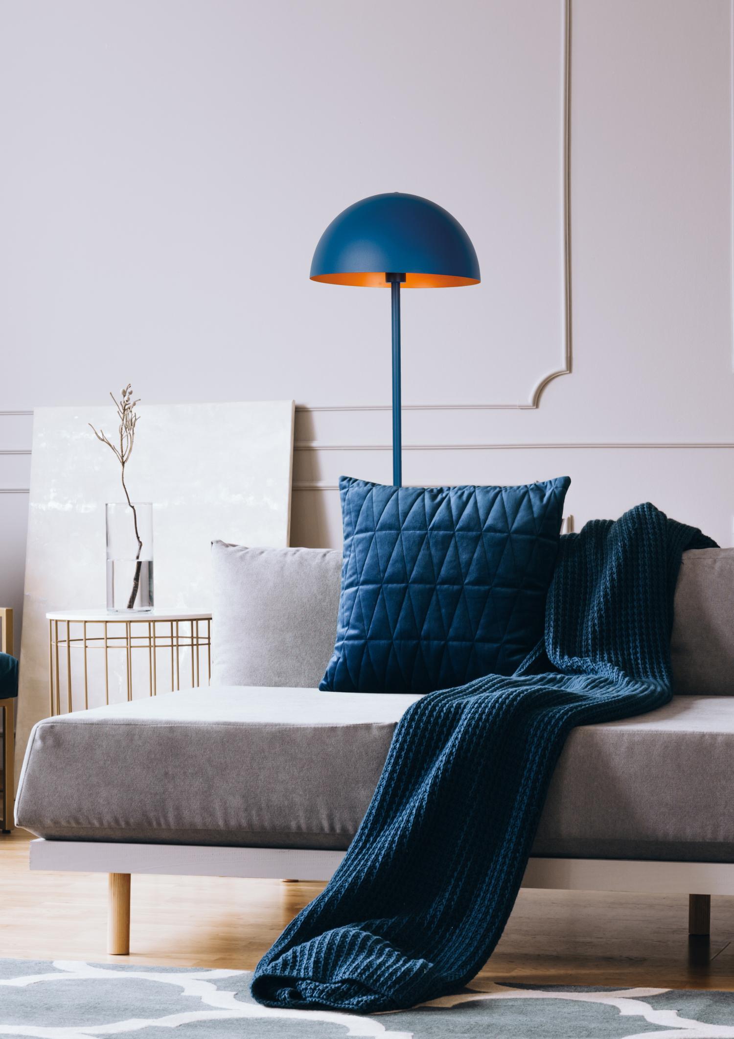 Siemon vloerlamp blauw