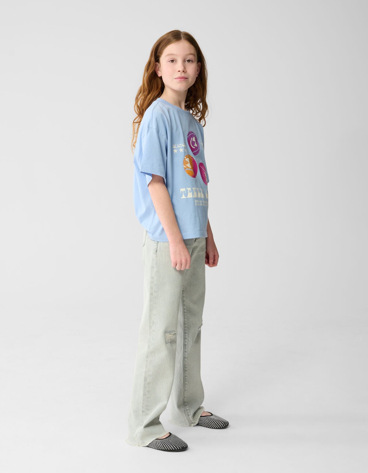 Destroy Straight Fit Jeans Lichtgrijs