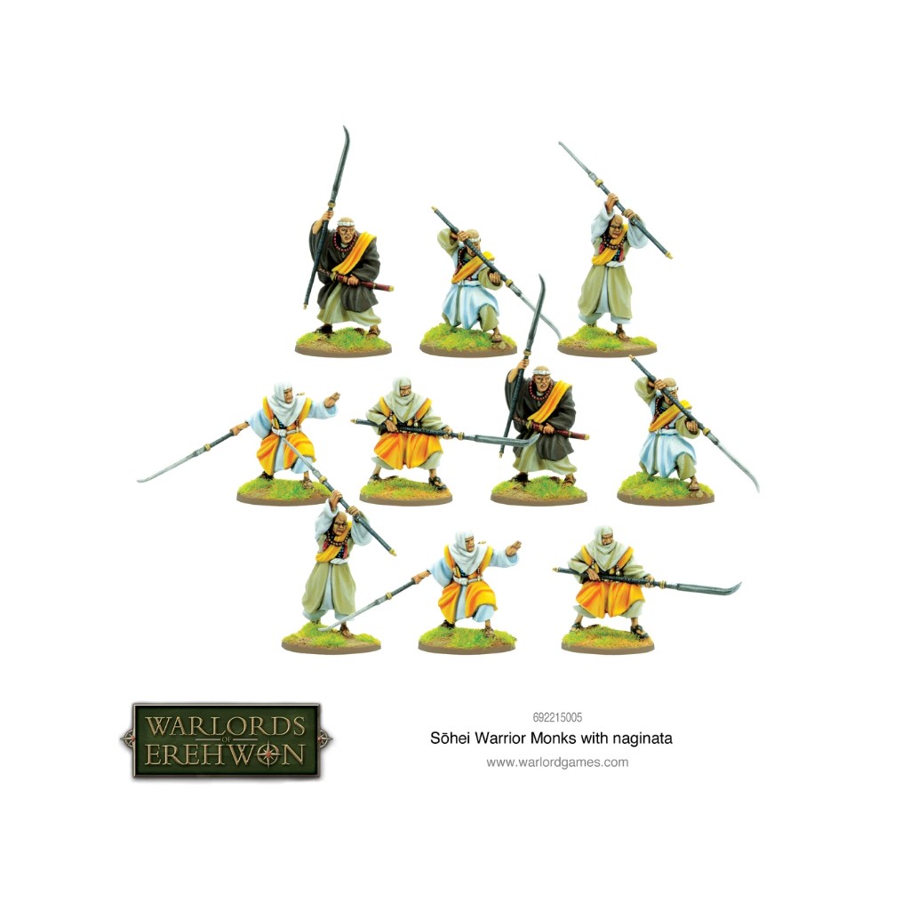 Warlords of Erehwon - Sohei Warrior Monks with Naginatas