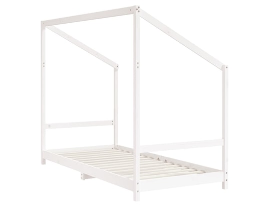 VIDAXL - Lit enfant Cadre de lit d'enfant blanc 2x(90x200) cm bois de pin massif