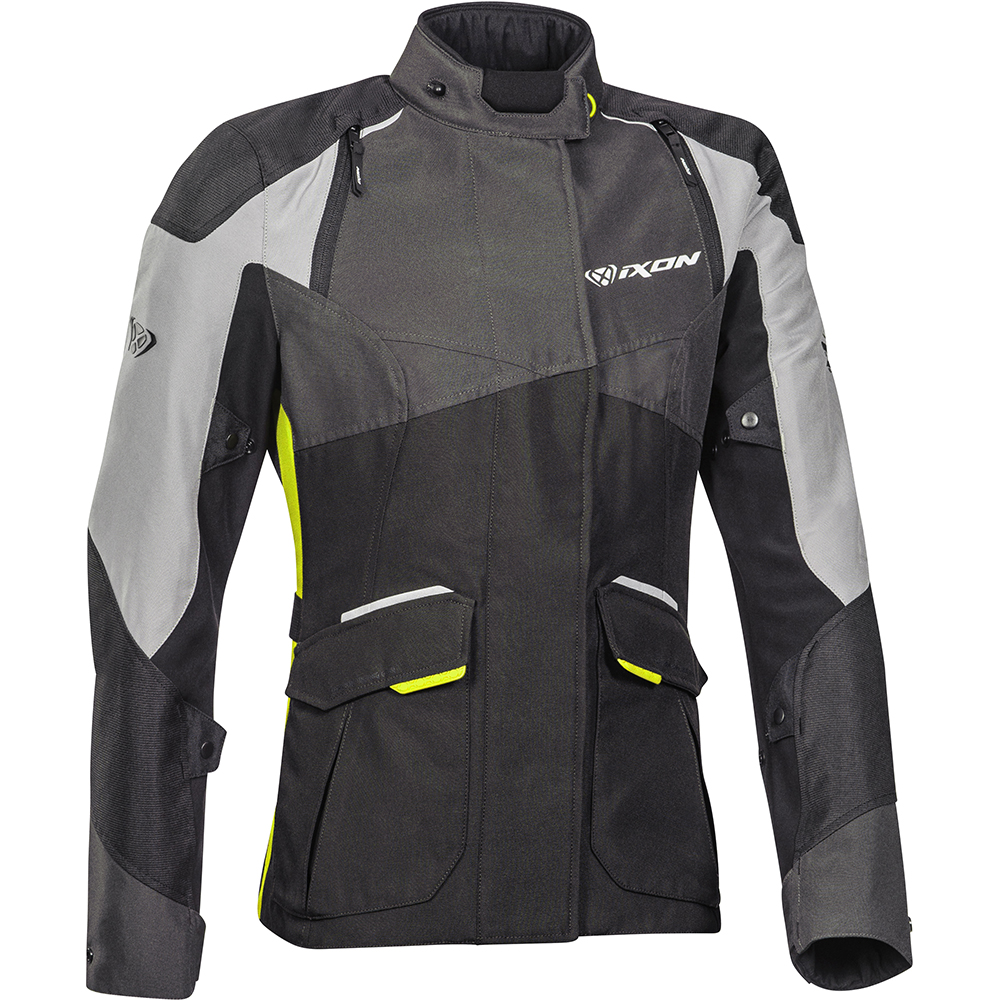 Ixon - Veste femme Balder Lady Noir / Gris / Jaune