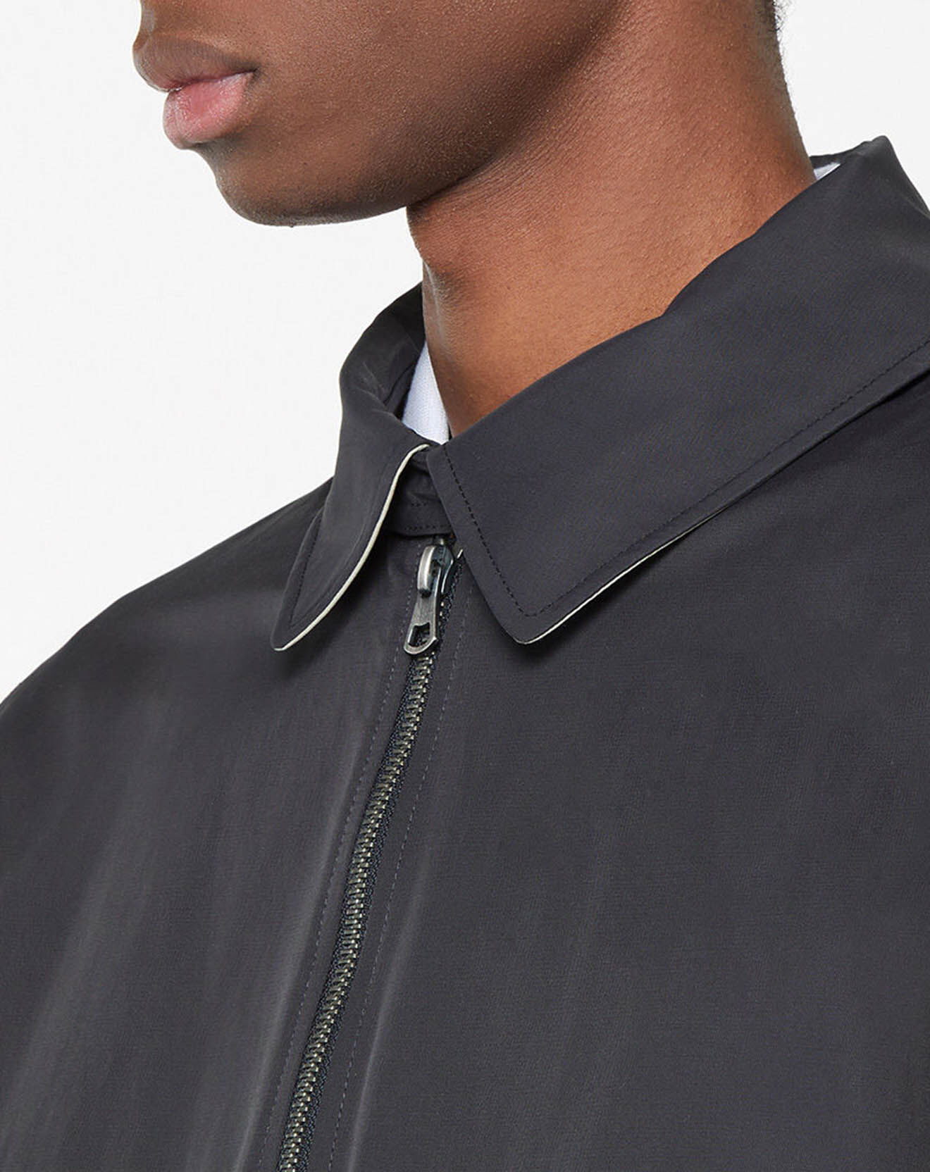Hackett London Blouson en toile uni bleu foncé