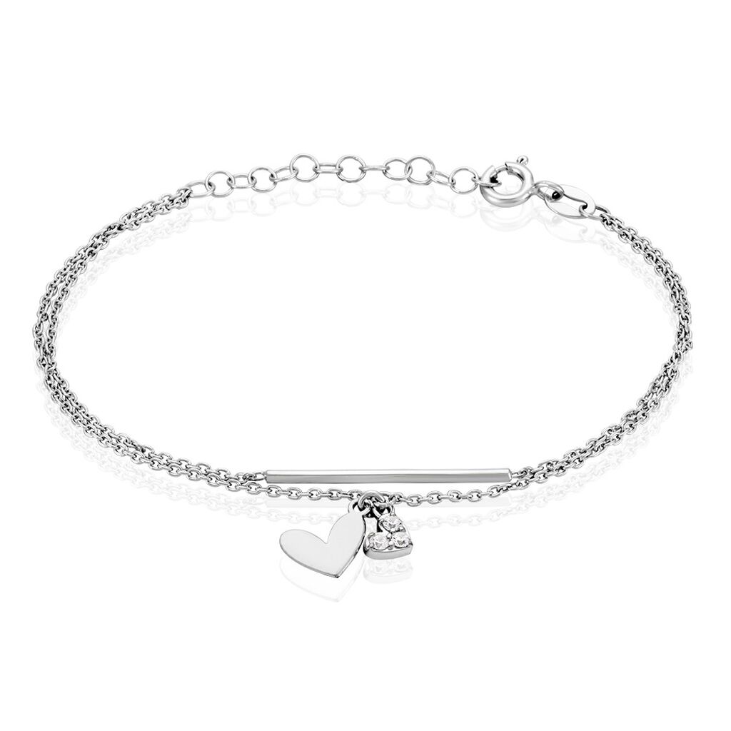 Bracelet Salli Argent Blanc Oxyde De Zirconium