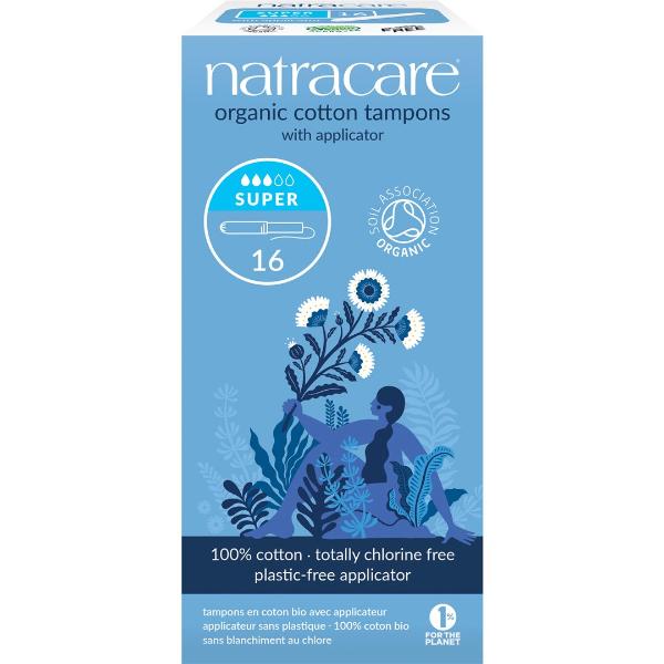 NATRACARE Tampons mit Applikator<br>16 Stück, super