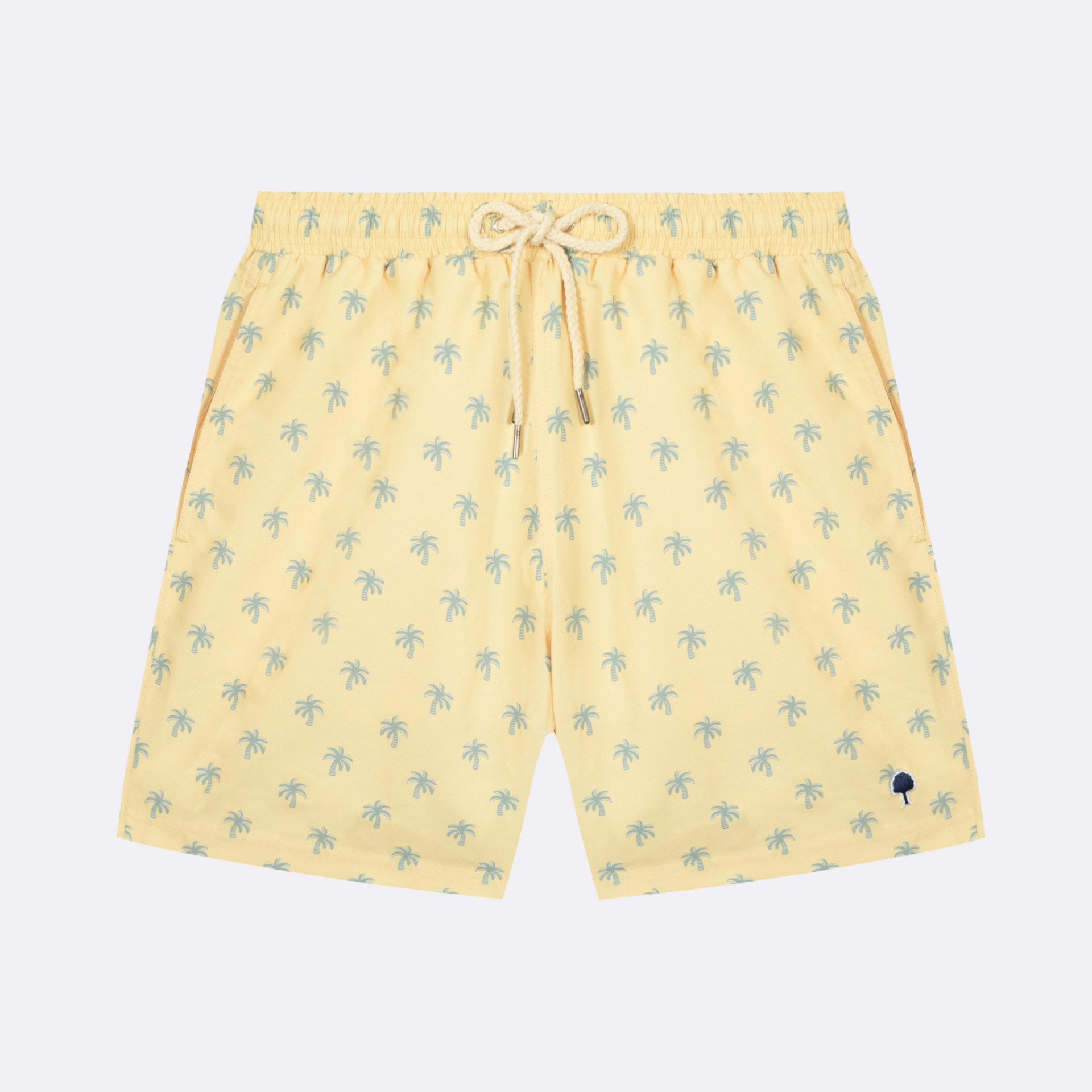 Maillot de bain jaune clair Polyester recyclé - modèle Mimizan