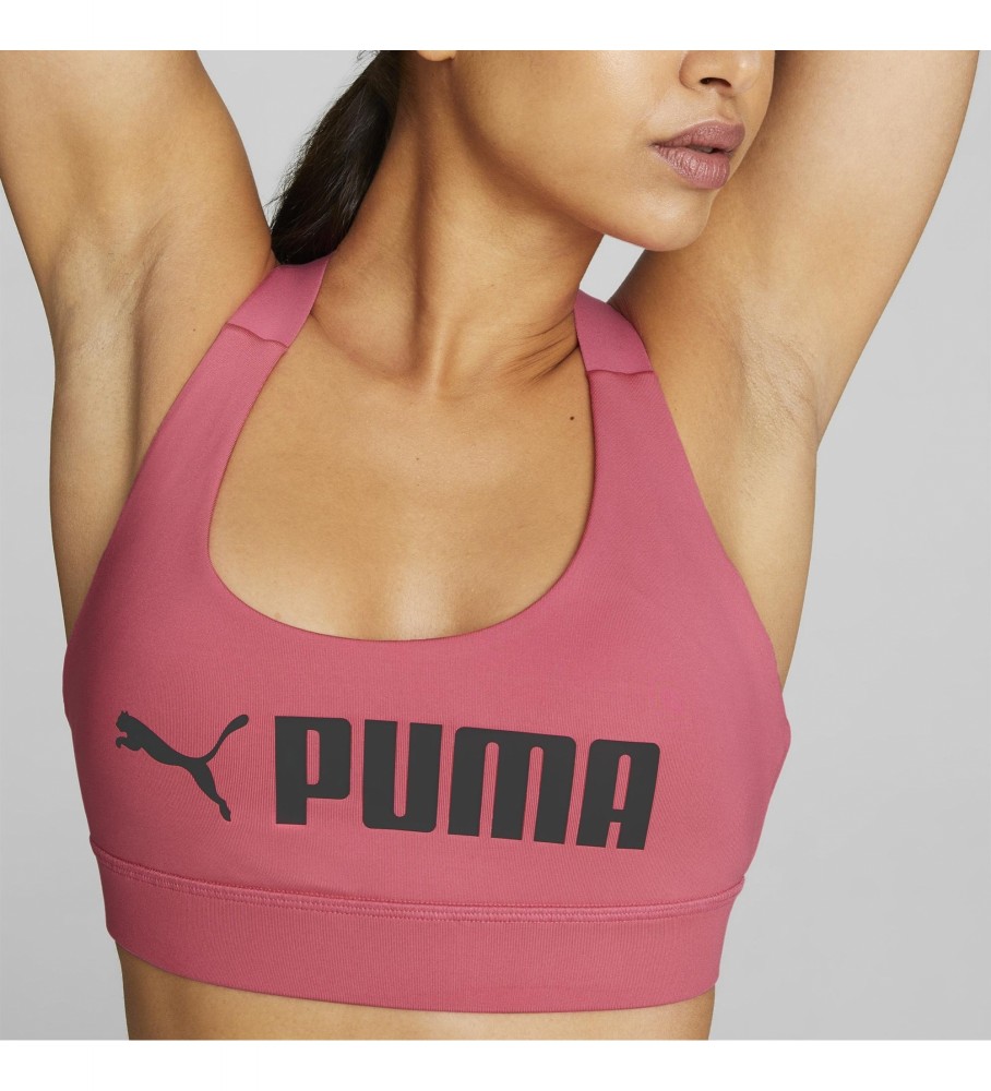 Sutiã Puma Mid Impact Rosa