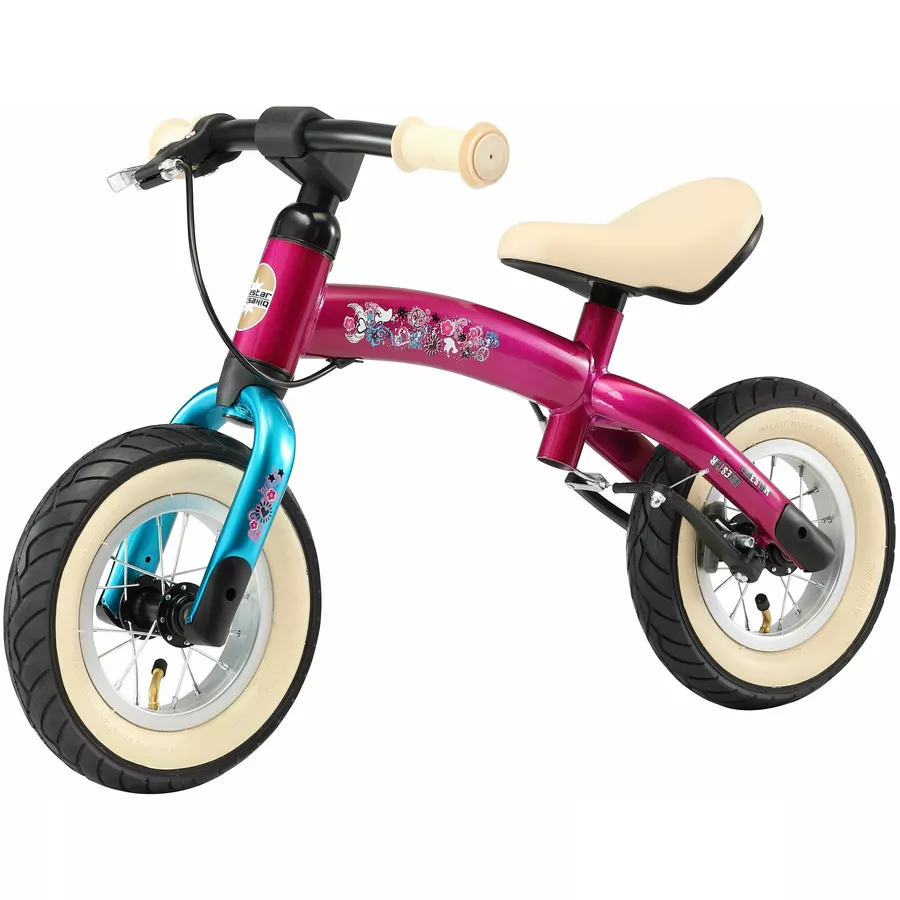 Bikestar Laufrad 10 Zoll Sport Flex berry, türkis