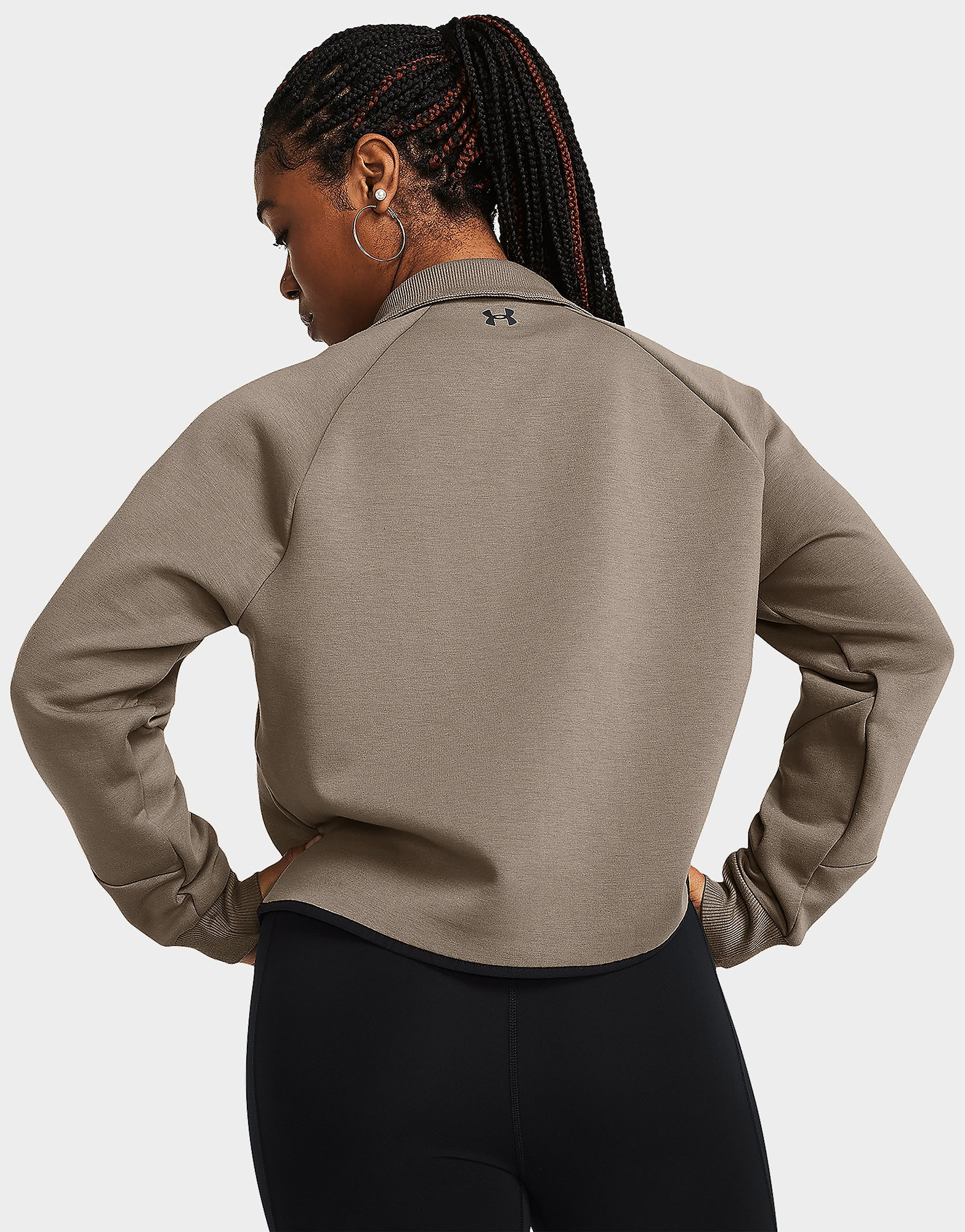 Under Armour Fleece Tops Unstoppable Flc Rugby Crop