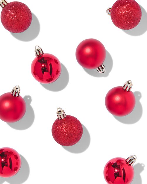 9 boules de Noël Ø3.5cm plastique