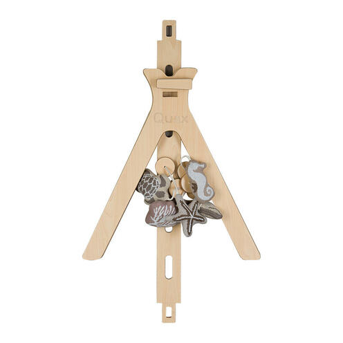 Arche d'Activité avec 5 Jouets Tricot Suspendus TIPI Bois - QUAX
